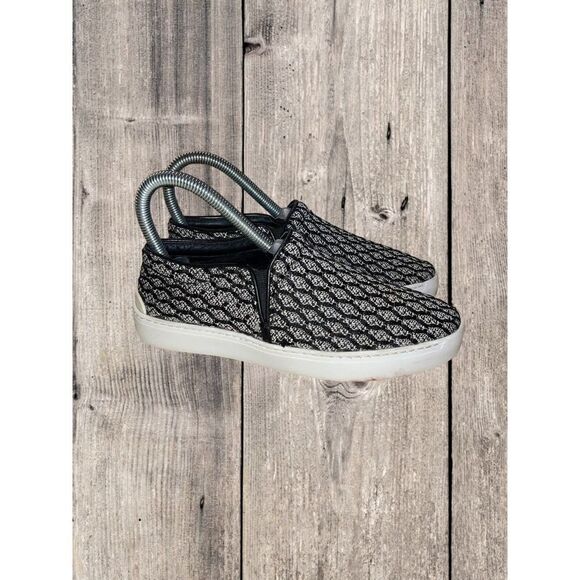 Rag & Bone Kent Knit Slip On Shoes Sneakers Black White Women’s Size 5 - Picture 1 of 9
